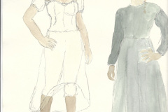 Rendering for Tina and Townsperson, played by Leia Young.